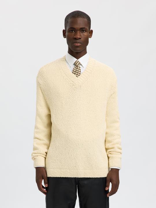 Produktbild Selected 100% Baumwoll Pullover mit V-Ausschnitt (M)