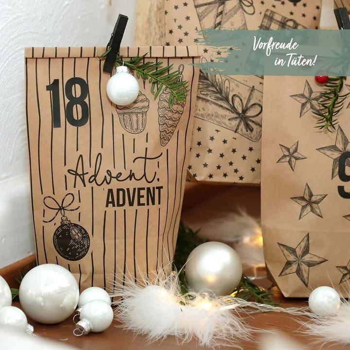 Immagine prodotto Papierdrachen Adventskalender zum Befüllen