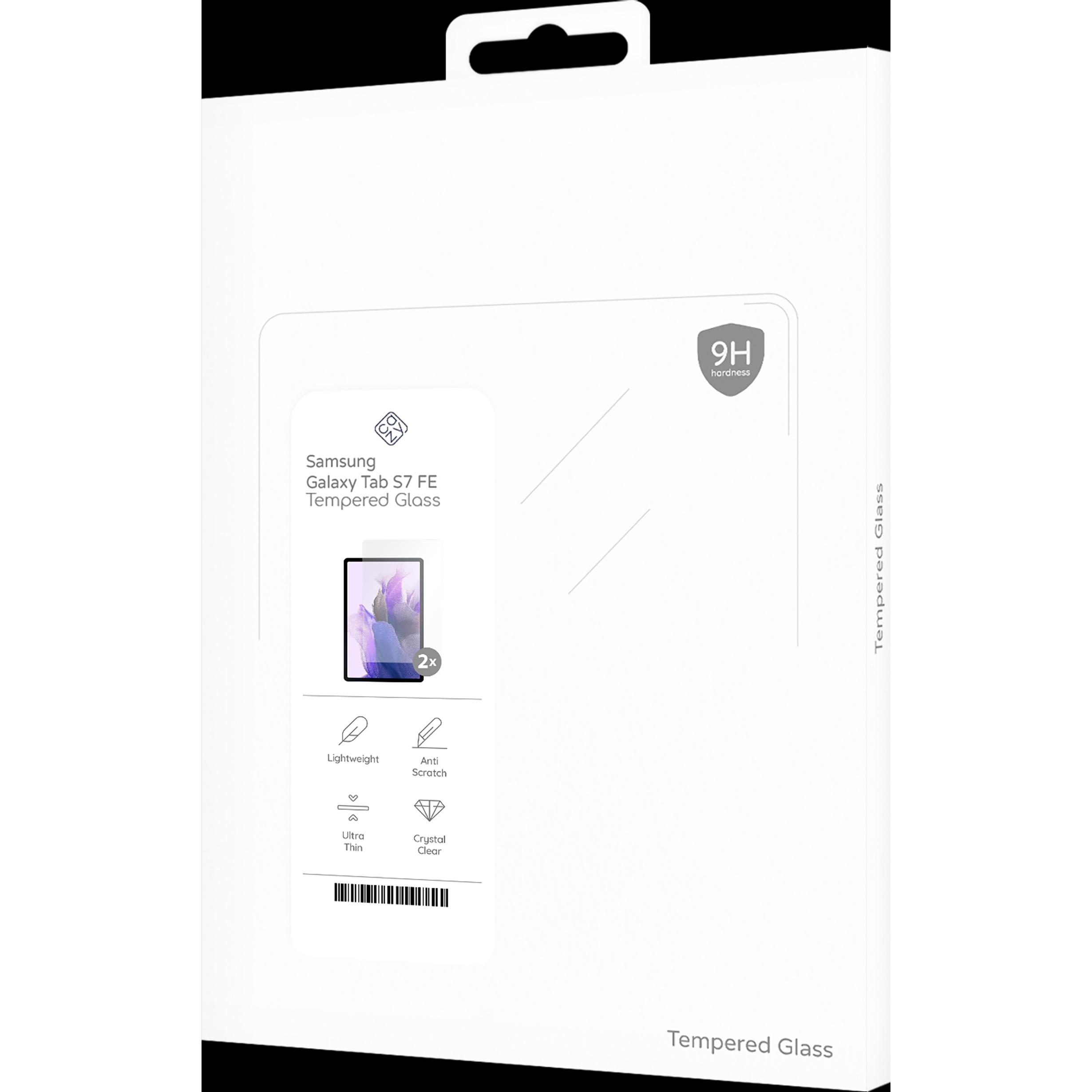 Thumbnail - Cazy Schutzglass Kompatibel mit Samsung Galaxy Tab S7 FE Displayschutz Tempered Glass - 2 Stück (2 Stück, Galaxy Tab S7 ...