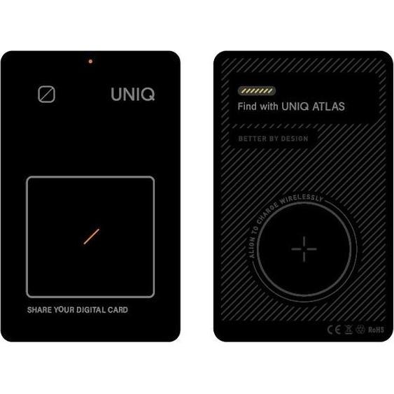 Thumbnail - Uniq Lokalizator NFC Atlas szary/graphite UNIQ-ATLASCARDTRK-GRAPHITE, Tracker, Grau