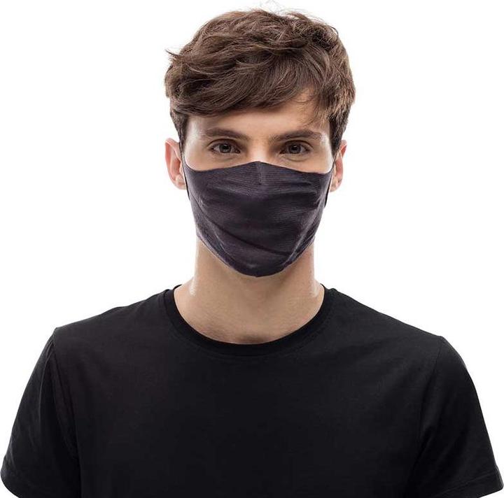 Actual product image Buff fabric mask with filter Vivid Grey