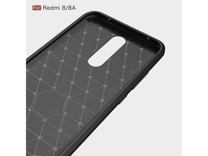 Produktbild Screenguard Xiaomi Redmi 8 Hülle Carbon Brushed Soft TPU (Xiaomi Redmi 8)