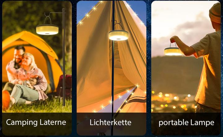Produktbild GuGus LED Solar Camping Lichterkette zum Aufrollen (10 m)