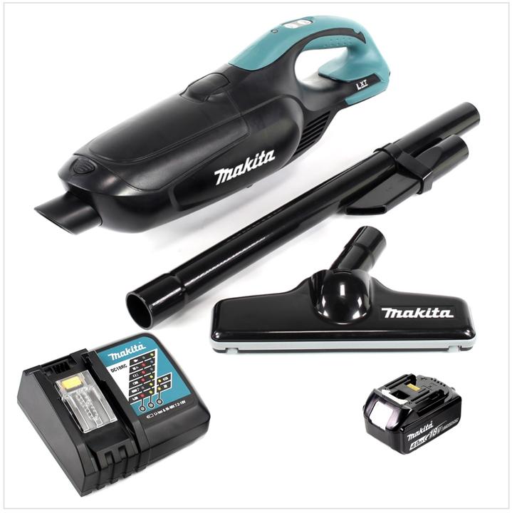 Productafbeelding Makita DCL 182 RM1 B Accu Stofzuiger 18 V Zwart + 1x Accu 4.0 Ah + Lader