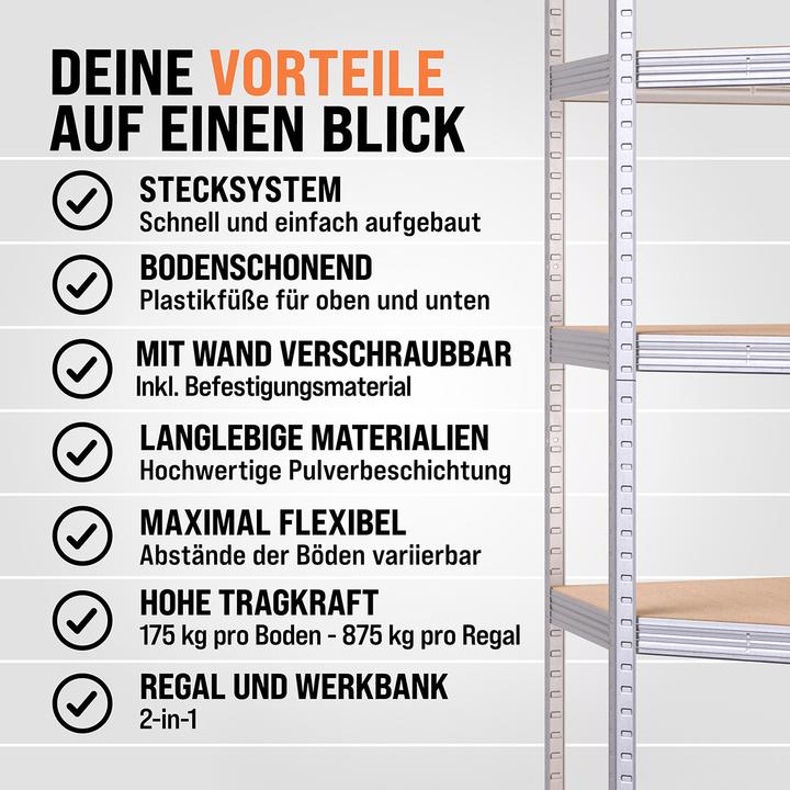 Image du produit Monzana Rayonnage pour charges lourdes