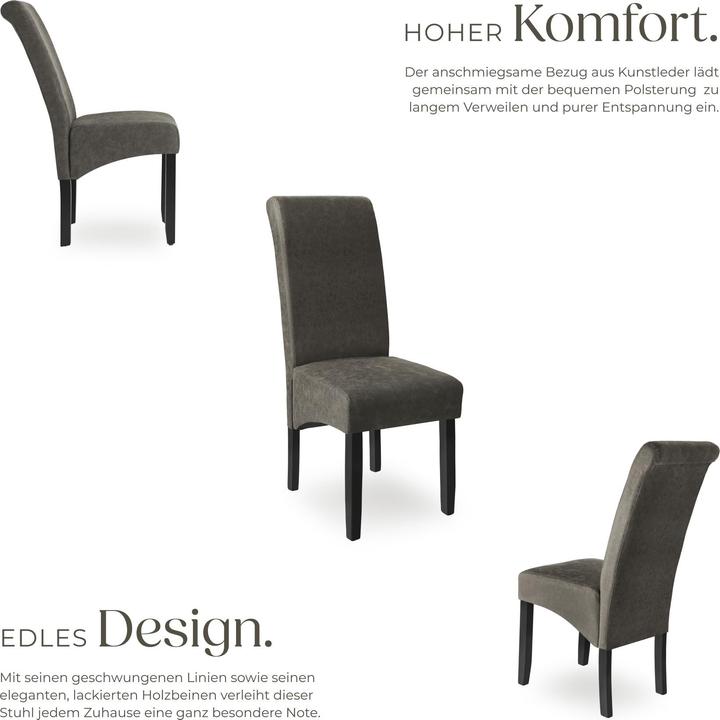 Image du produit tectake Esszimmerstuhl