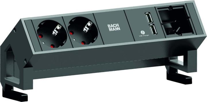 Produktbild Bachmann DESK2 - 2xSchuko, 1xUSB & (2 x, CEE 7/3, CEE 7/16, 0.20 m)