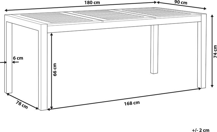 Produktbild Beliani Grosseto (180 x 90 x 74 cm)