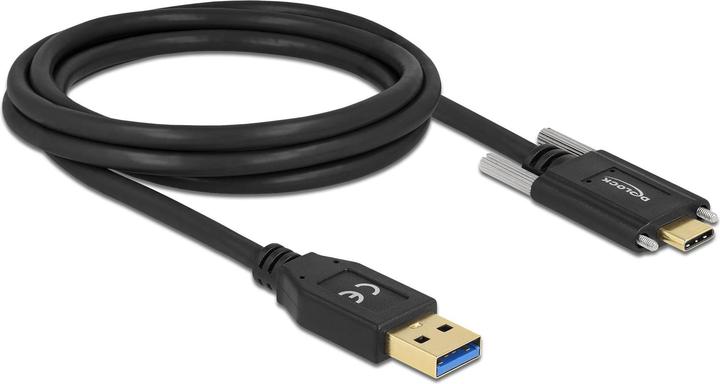 Produktbild Delock 84019 USB Kabel 2 m USB 3.2 Gen 1 (3.1 Gen 1) USB A USB C Schwarz (2 m, USB 3.2 Gen 1)