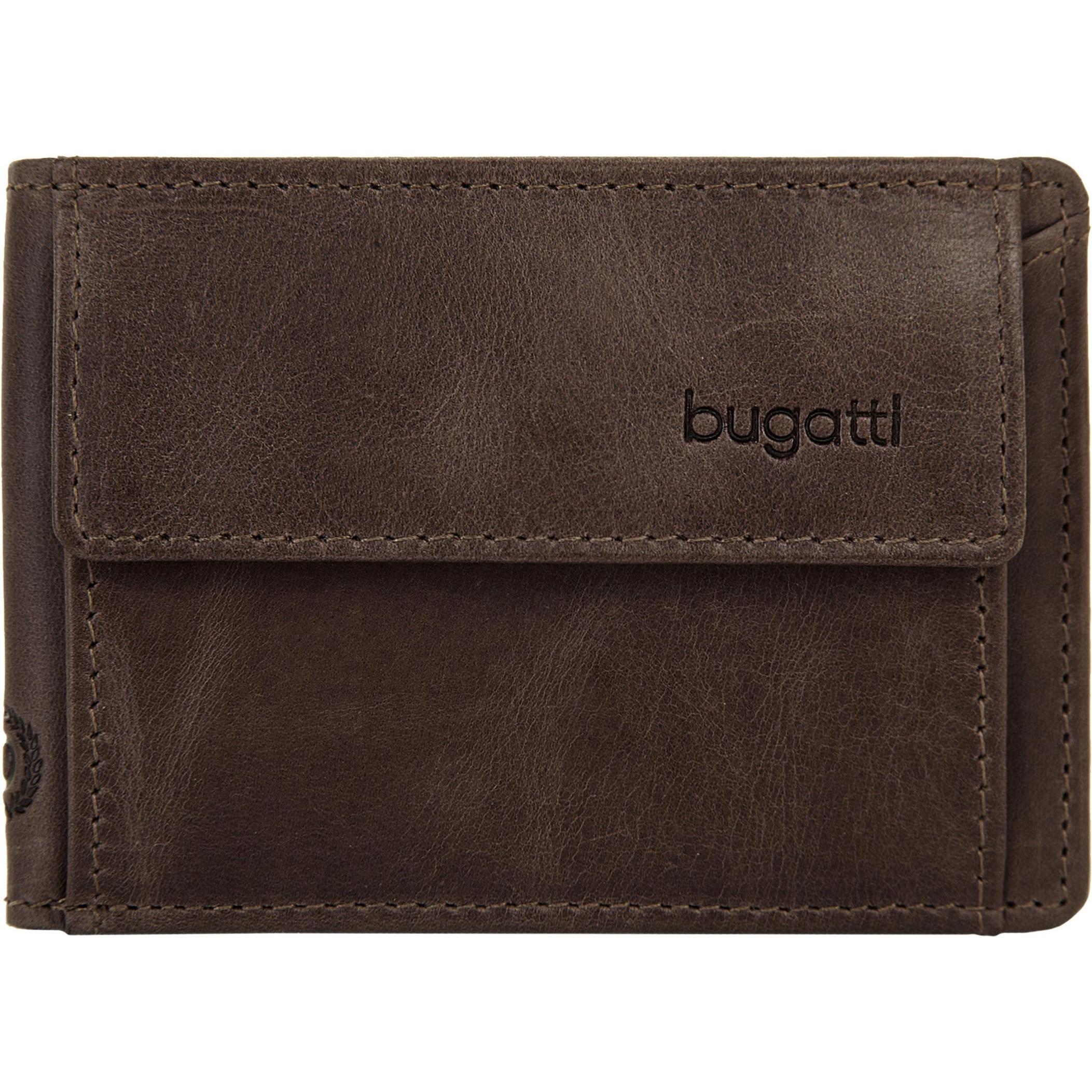 Bugatti, Herren, Portemonnaie, Mini Geldbörse VOLO, Braun
