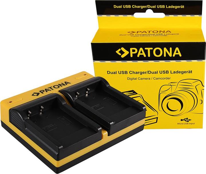 Productafbeelding Patona Dubbele lader voor Acer Medion DC-8300 DS-8330 CP8530 CP-8530 CP8531 CP-8531 incl. Micro-USB K (Batterijlader voor camera)