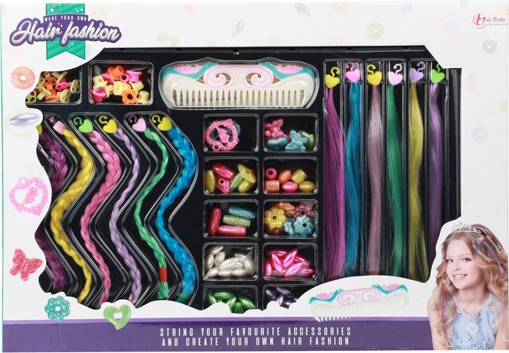 Produktbild Toi-Toys Dekorieren Sie Ihr Haarperlen- und Haarlocken-Set