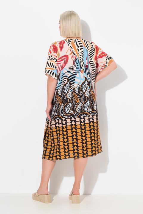 Produktbild Ulla Popken Kaftan, Safari, V-Ausschnitt, Halbarm (58, 60, 62)