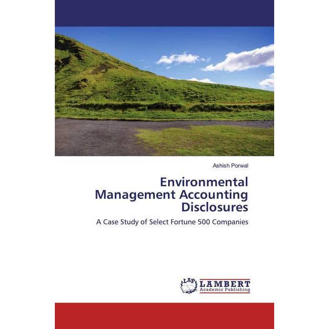 Environmental Management Accounting Disclosures, Fachbücher von Ashish Porwal