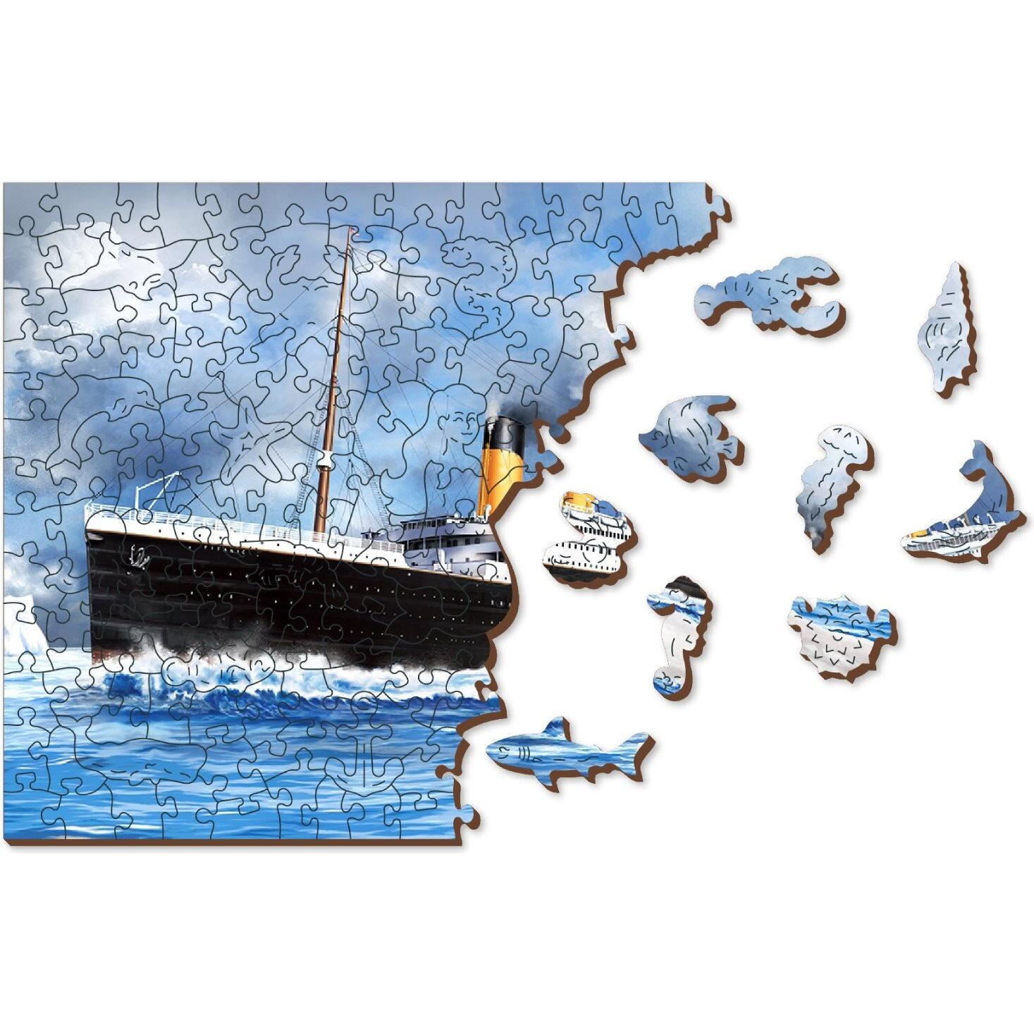 WoodenCity WOODEN CITY Titanic 500 Wooden Puzzle Jigsaw Puzzle with unique shapes (500 pezzi)