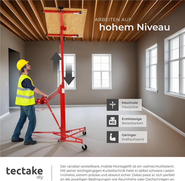 Actual product image tectake Plate lifter (68 kg)