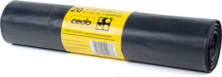 Komo 60 litre bin liners black (20 x, 60 l)