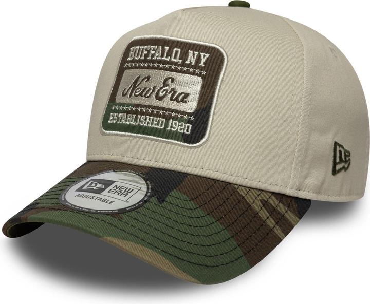 Produktbild New Era A-Frame Trucker Cap - Brand Patch Beige Wood Camo (One Size)