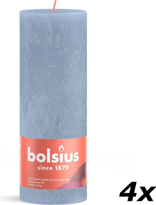 Actual product image Bolsius Set of 4 Pillar Candle (4 pcs.)