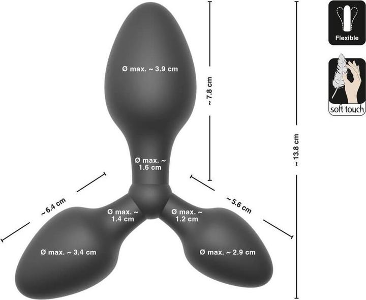 Produktbild Black Velvets Training triple butt plug