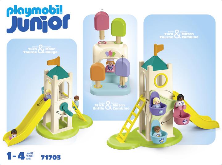 Actual product image Playmobil 1.2.3: Adventure tower with ice cream stand