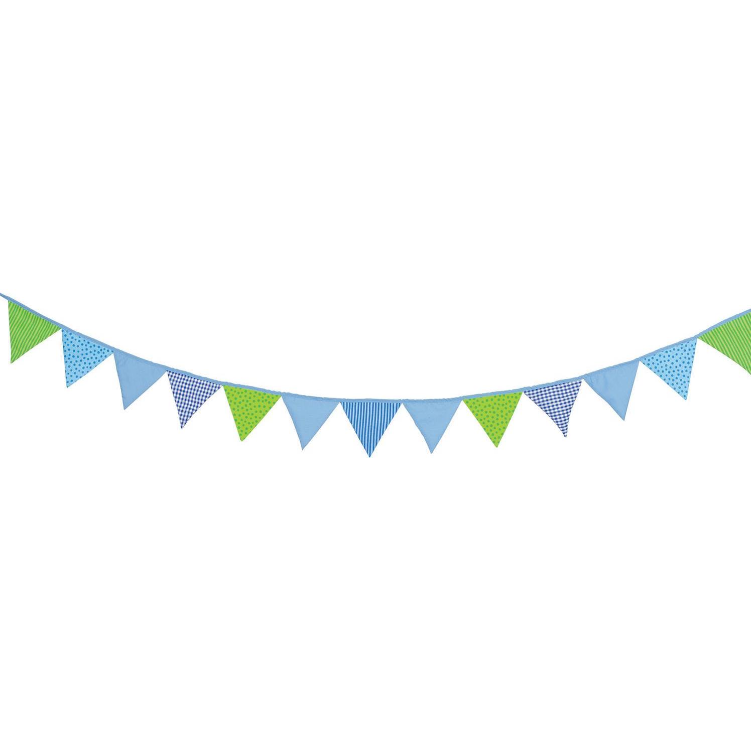 Thumbnail - Goki Baumwolle Bunting Blau / Grün