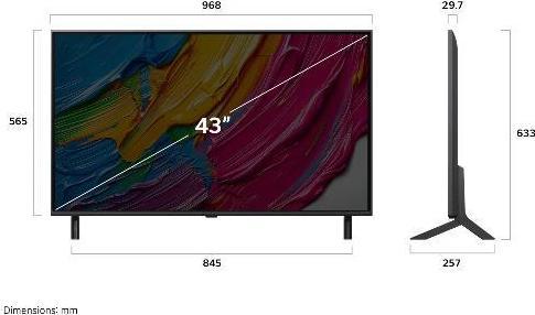 Image du produit LG 43QNED80A6A (43", QNED80, LED, QNED, 4K, 2025)