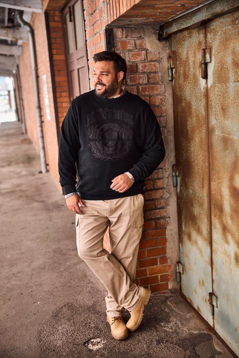 Produktbild Men+ Sweatshirt, Bruststick (L)