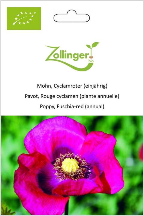 Immagine prodotto Zollinger Bio Papavero, ciclamino (annuale) (Semi di piante)