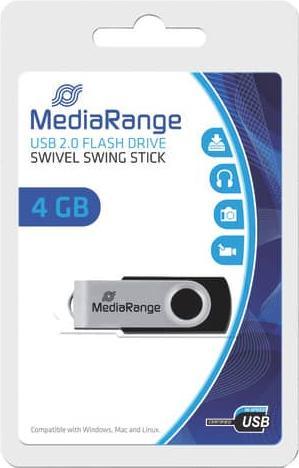 Image du produit MediaRange Lecteur flash (4 Go, Micro USB, USB-A, USB 2.0)