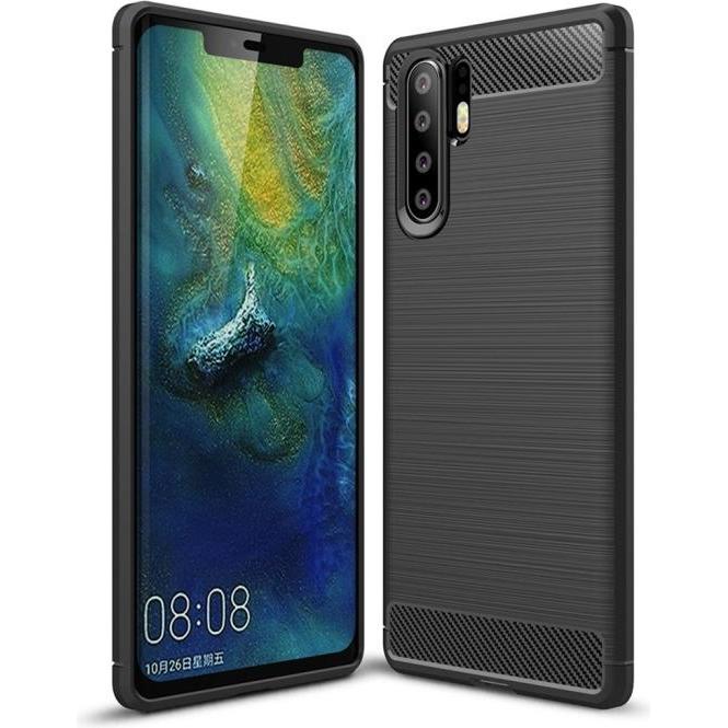 SIGN Carbon Fiber Case for Huawei P30 Pro - Black (Huawei P30 Pro), Smartphone Hülle, Schwarz