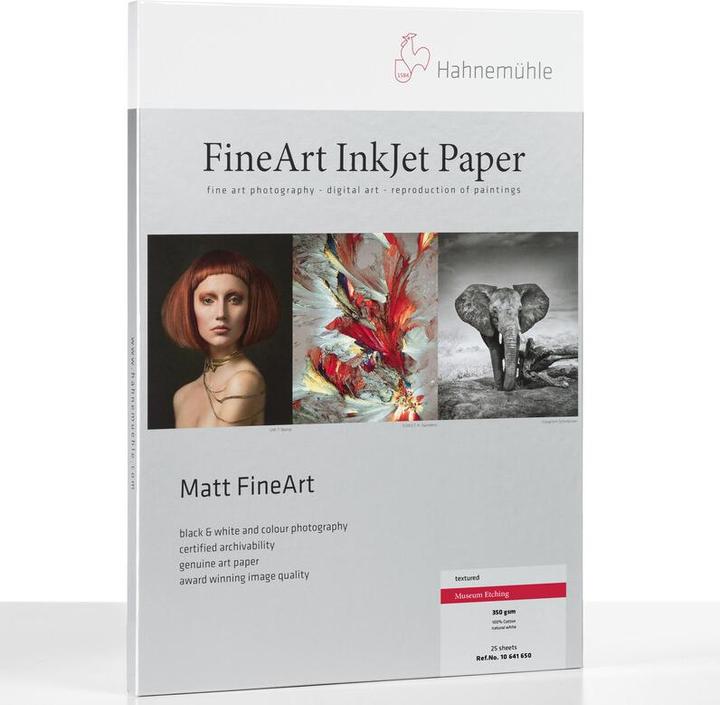 Immagine prodotto Hahnemühle Acquaforte da museo A3+ 25 fogli (350 g/m², A3+, 25 x)