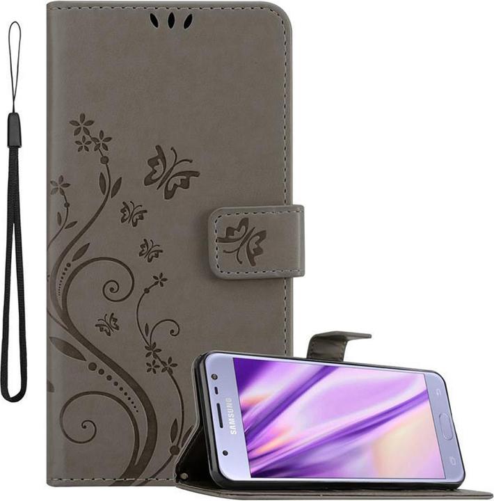 Actual product image Cadorabo Flower Book Cover (Samsung Galaxy J3 (2017))