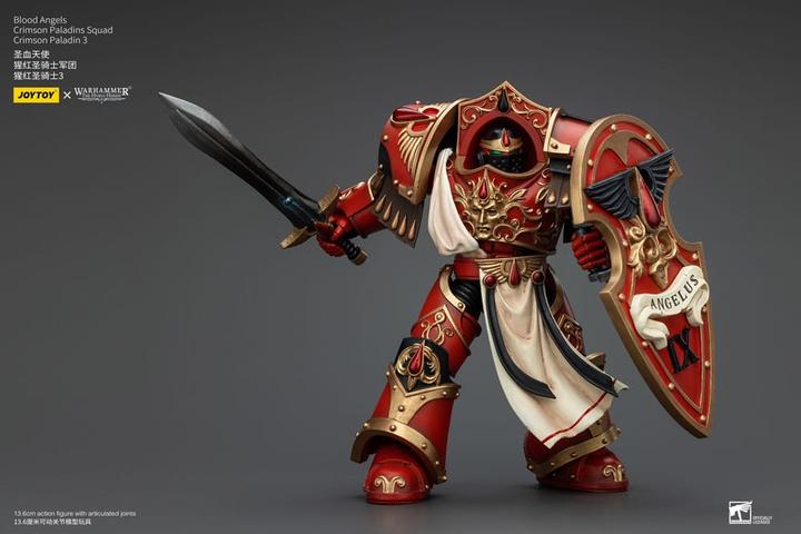 Produktbild Joy Toy Warhammer The Horus Heresy Actionfigur 1/18 Blood Angels Crimson Paladins Squad Crimson Paladin 3 14