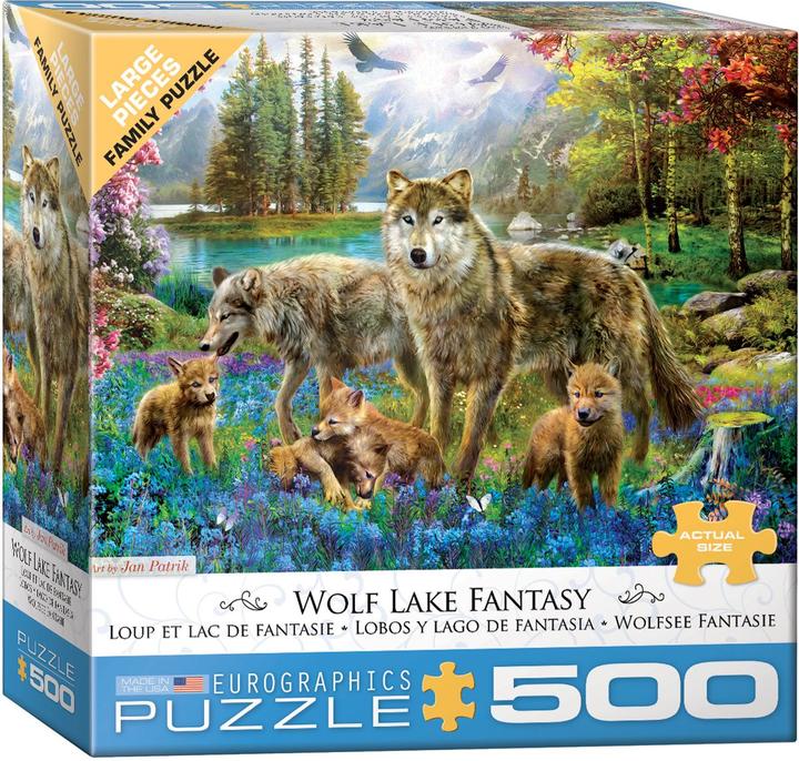 Image du produit Eurographics Puzzle 500 pièces XXL Pieces - Wolf Lake Fantasy (500 pièces)