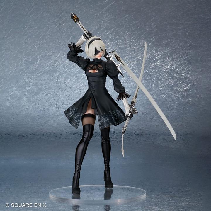Actual product image Square Enix NieR:Automata PVC Statue 2B (YoRHa No. 2 Type B) Ver. 2.0 29 cm