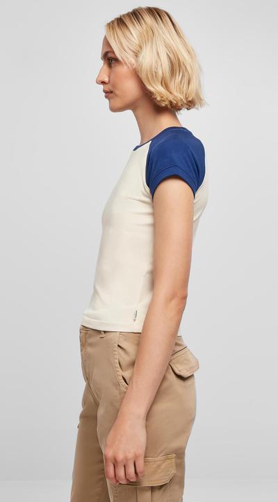 Actual product image Urban Classics Ladies Organic Stretch Short Retro Baseball Tee (XS)