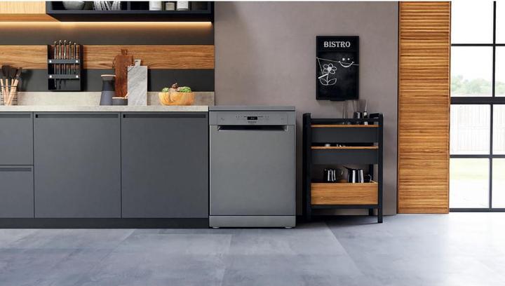 Actual product image Hotpoint HFC 3C41 CW X Dishwasher, C, Free standing, Width 60 cm, 14 place settings, Inox