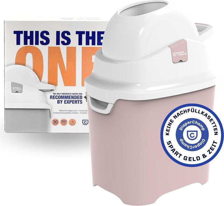 Produktbild Diaper Champ DiaperChamp ONE Old Pink Windelkorb / Masse: 52 x 25 x 36 cm