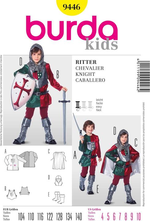 Image du produit Patrons Chevalier Moyen Âge