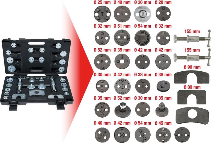 Actual product image KS Tools Bremskolben-Rückstell-Werkzeug-Satz