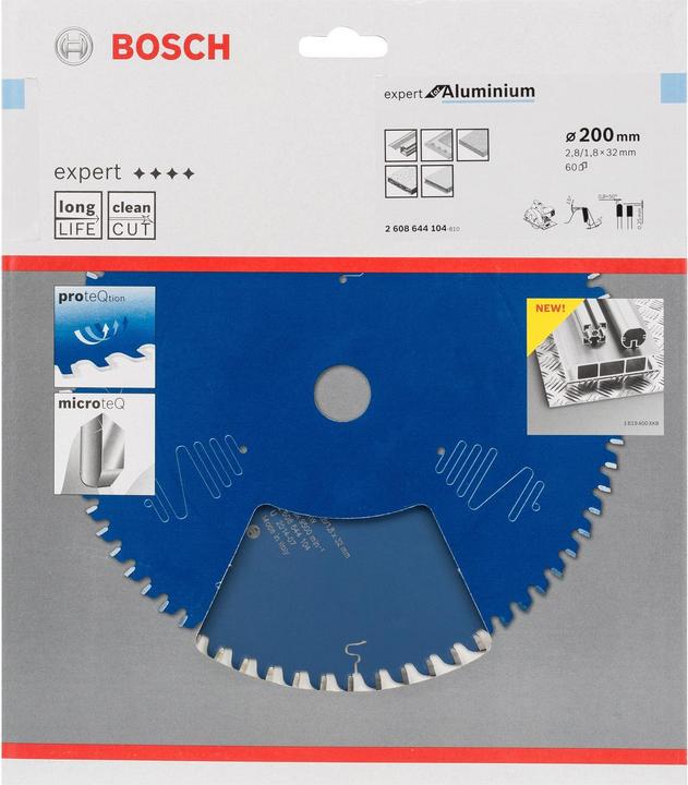 Produktbild Bosch Professional Zubehör Kreissägeblatt Expert for Aluminium, 200 x 32 x 2,8 mm, 60
