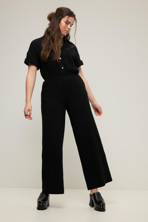 Produktbild Studio Untold Jumpsuit, Musselin, elastische Taille, Halbarm, weites Bein (46, 48)