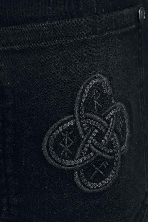 Image du produit Black Premium Celtic Snake Denimshorts with Lacing (29)