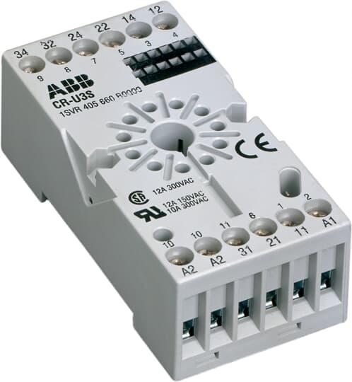 Actual product image ABB CR-U series relay base (Relay socket)