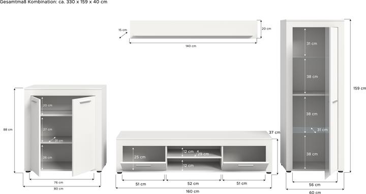 Actual product image Xonox Home Jam (330 x 35 x 159 cm)