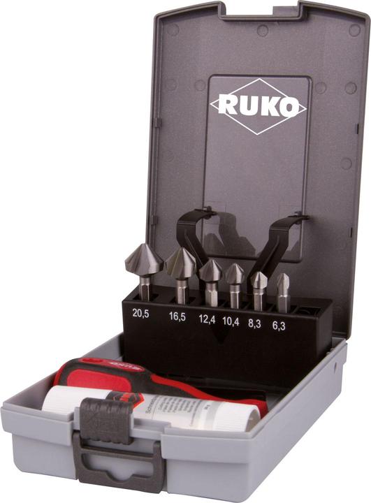 Ruko Countersink bit set 8 pieces size 6.3 - 20.5 mm 90 ° HSS (6.3 - 20.5 mm)