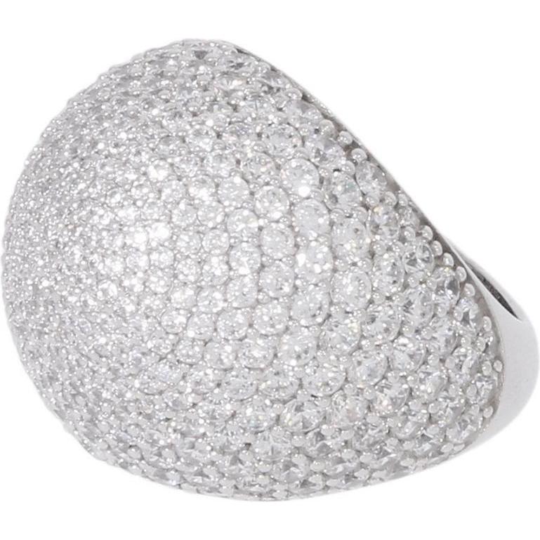 Faberge, Ring, Ring "mit 170 Zirkone", (56, 925 Silber)