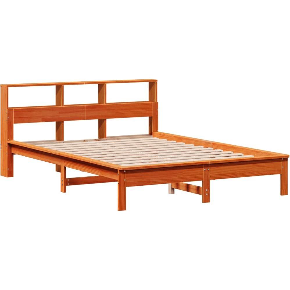 Thumbnail - VidaXL, Bett, Massivholzbett Holzbett Bett Doppelbett ohne Matratze 150x200cm Kiefer (150 x 200 cm)