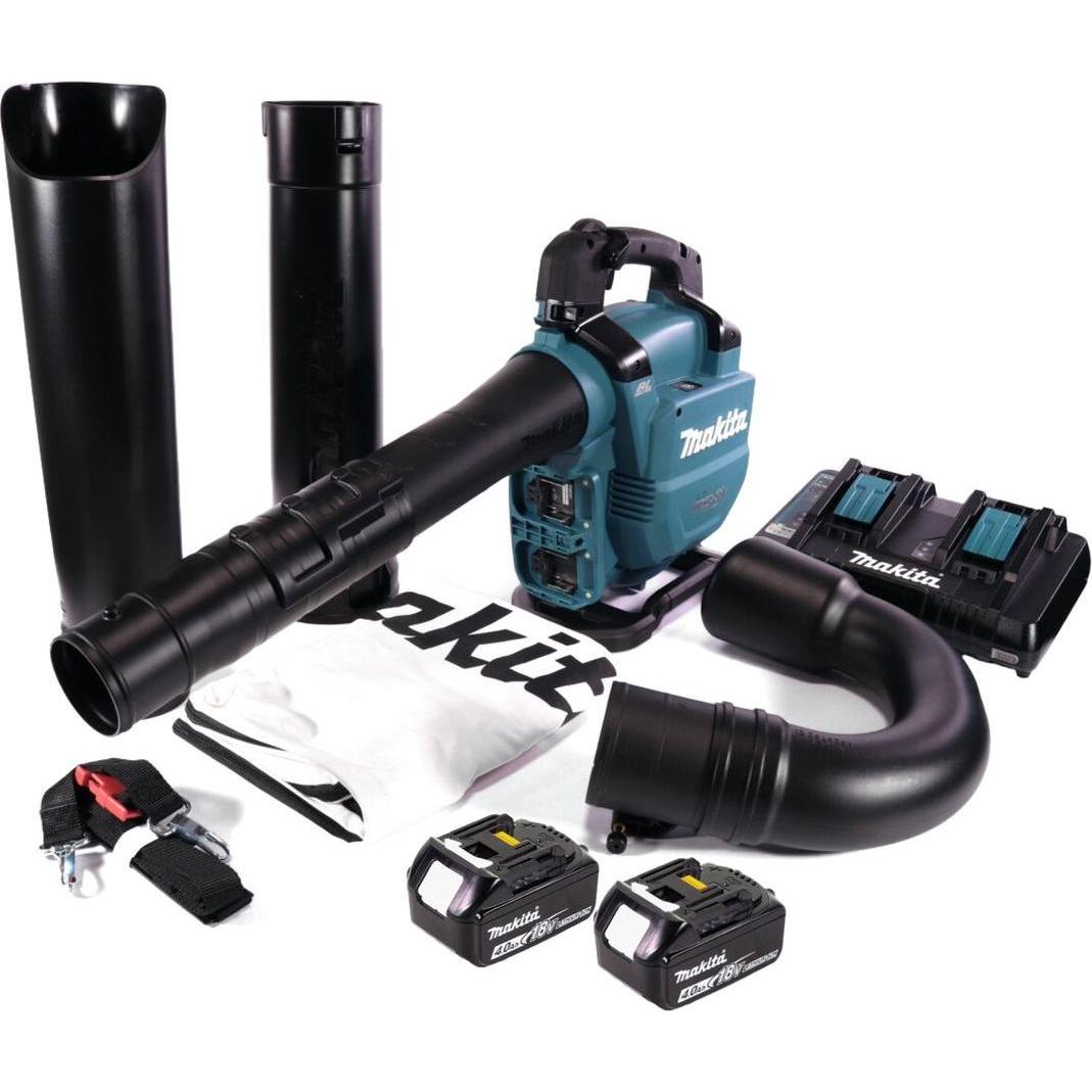 Thumbnail - Makita, Laubsauger + Laubbläser, DUB 363 PM2V Akku Gebläse / Laubsauger 36 V ( 2x 18 V ) Brushless + Absaug Set + 2x Akk...
